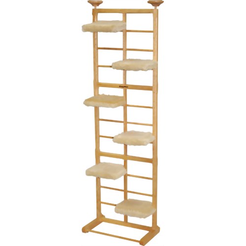 キャティ木製インテリアタワー 1個