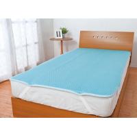 ニッケ　ひんやりソフト　ハニカム冷感素材敷パッド　シングル　CLPT21011※メーカー直送品、代金引換のご購入不可