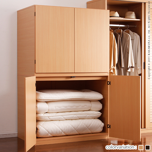 【送料無料】（インテリア　家具　デザイナーズ）　布団が入る頑丈布団たんす Cachette〔カシェート〕2個セット＜代引きご利用不可＞＜配送時間帯「20時～21時」は指定できません＞