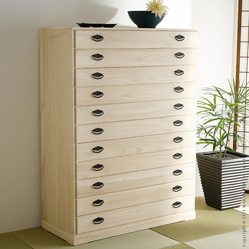 【送料無料】（インテリア　家具　デザイナーズ）　総桐着物たんす TSUBAKI〔つばき〕 11段＜代引きご利用不可＞＜配送時間帯「20時～21時」は指定できません＞