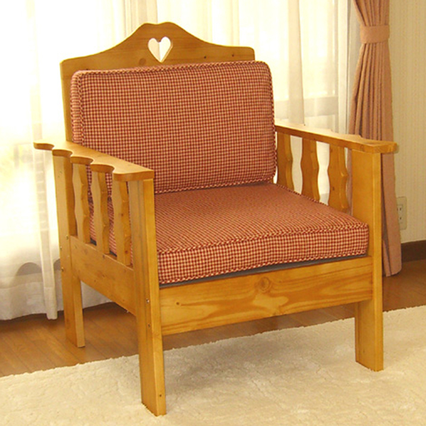 【送料無料】（インテリア　家具　デザイナーズ）　カントリーベンチタイプ1人掛けソファー＜代引きご利用不可＞＜配送時間帯は午前・午後（１７時まで）のみ＞