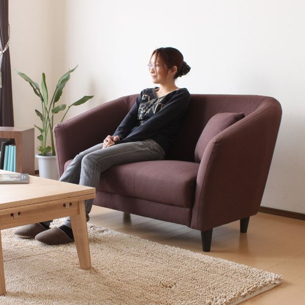 【送料無料】（インテリア　家具　デザイナーズ）　ファブリック２人掛けソファー/Leaf【リーフ】＜代引きご利用不可＞＜配送時間帯は午前・午後（１７時まで）のみ＞ 【SS10P02dec12】