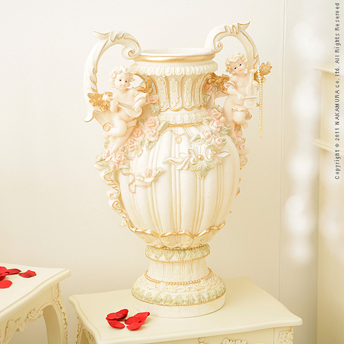 【送料無料】（インテリア　家具　デザイナーズ）　エンジェルシリーズ Ange〔アンジェ〕花瓶オブジェ（大）＜代引きご利用不可＞＜配送時間帯は午前・午後（１７時まで）のみ＞