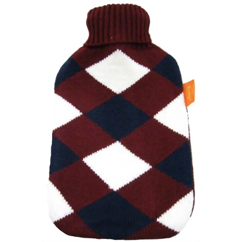 Fashy (ファシー) DX湯たんぽ アーガイル レッド 【三信商会】