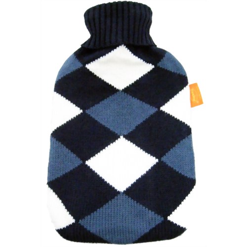 Fashy (ファシー) DX湯たんぽ アーガイル ブルー 【三信商会】