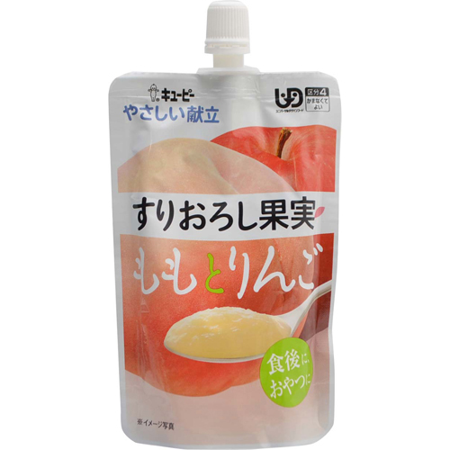 キユーピー やさしい献立 すりおろし果実 ももとりんご 100g (区分4/かまなくてよい)【キユーピー】