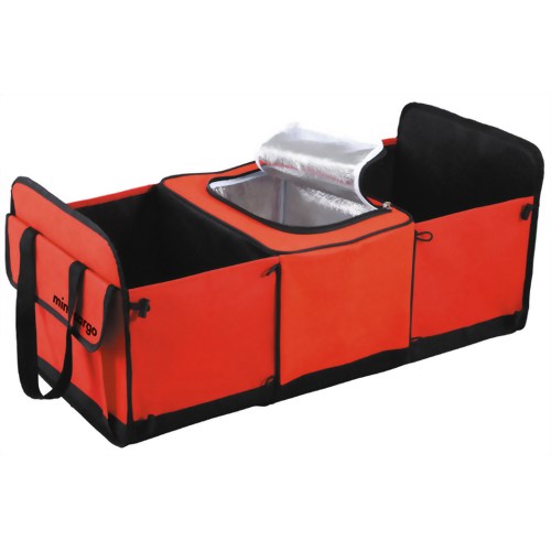 ［防災の日］【防災用品・防災グッズ】夏場に最適！クーラーボックスにもはや変わり！車用収納ボックス minicargo 赤