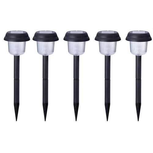 【節電グッズ】【ソーラーライト　 防犯 LEDライト 　LED 　ガーデンライト ソーラー 外灯　屋外】LEDソーラーガーデンライト 5本組 TU-490　【スリーアップ】