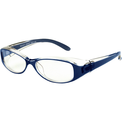 【花粉対策メガネ】スカッシー スマート2 スモール 8821-03 ブルー(花粉用メガネ)(花粉用メガネ)【名古屋眼鏡】