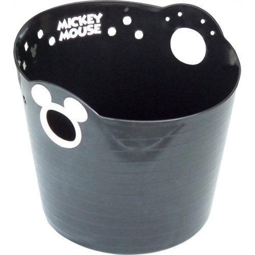 ミッキーマウス やわらかバケツ R36 ブラック 24L 【錦化成】