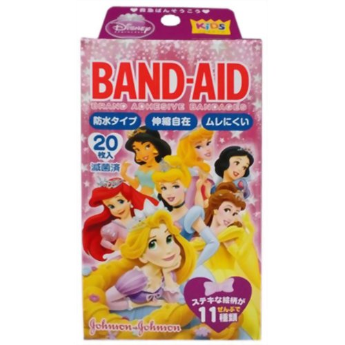 バンドエイド 防水テープ ディズニープリンセス 20枚入 【ジョンソン・エンド・ジョンソン】