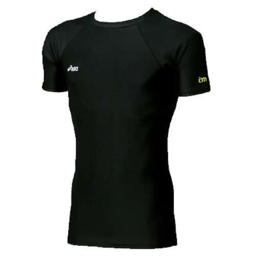 インナーマッスル(肩バランスUPアンダー)メンズTシャツ ブラックL XG200190 【アシックス】