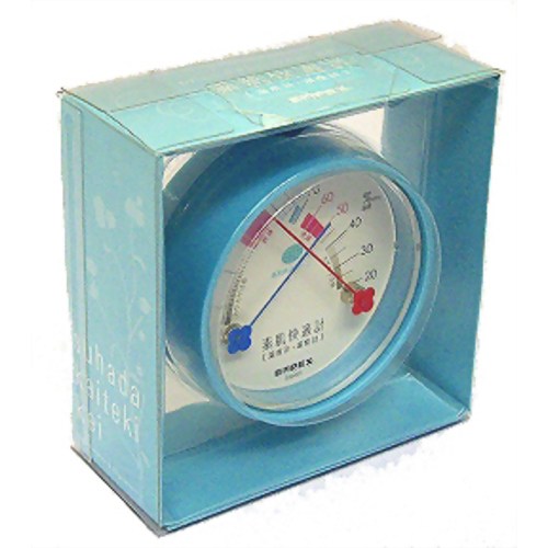 【熱中症　暑さ対策】熱中症計エンペックス 素肌快適計(温度計・湿度計) TM-4716 エアブルー　【エンペックス気象計】