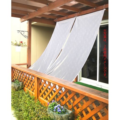 【節電対策グッズ】ユニチカ「サラクール」使用。断熱効果率　約57％ 、紫外線カット率　約93％！日よけ効果でエアコン使用量の節約・節電！断熱ミラー レースの日よけ ホワイト 【サンスマイル】