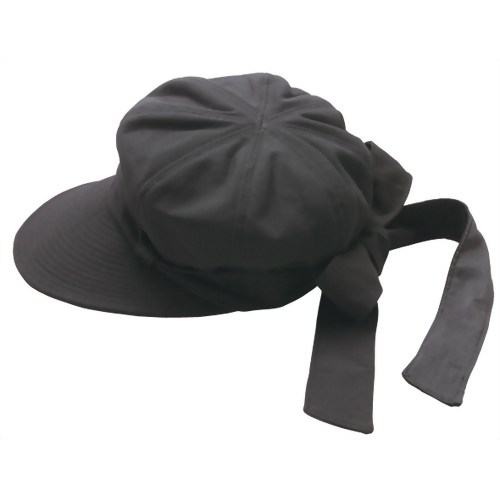 長つば小顔UV帽子 ブラック 【アルファックス】