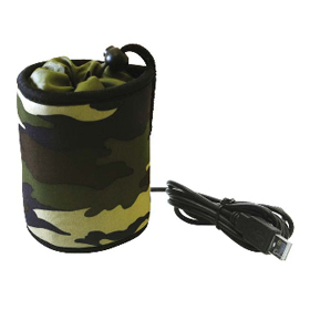 グリーンハウスUSBペットボトルウォーマー/カムフラージュ　GH-USB-PETM