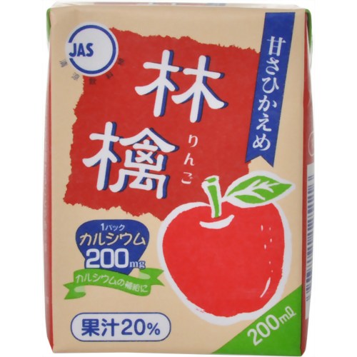 【ケース販売】ヨーグルトン JAS林檎 200ml*16本［ヨーグルトン乳業］