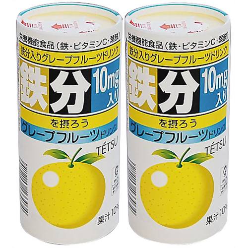 【ケース販売】TETSU(鉄)グレープフルーツドリンク 210g*30本［森食品工業］