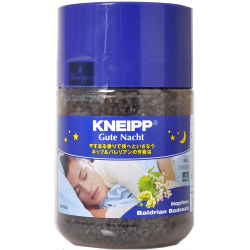 ［バスグッズ　風呂　入浴剤　岩塩　半身浴　ギフト　プレゼント　バスソルト］クナイプ グーテナハト バスソルト ホップ&バレリアン 500g 【クナイプジャパン】