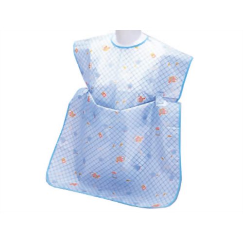 お食事エプロン2WAY ブルー　【宇都宮製作】