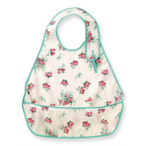 こぼれないお食事エプロン 403733 クリーム　【フットマーク】