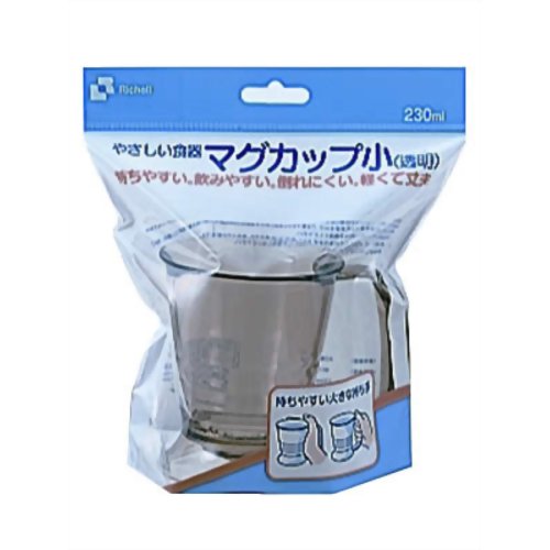 やさしいマグカップ 小 (透明)　【リッチェル】