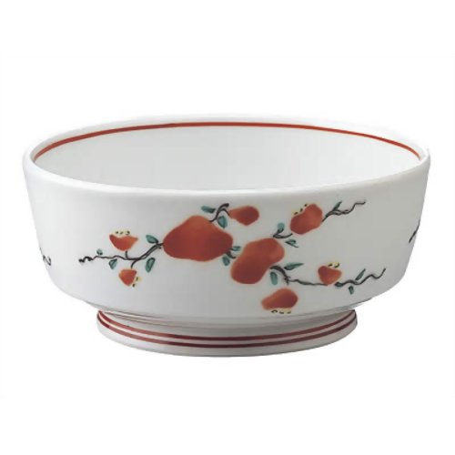 安寿 丸小鉢 赤絵小花 【アロン化成】