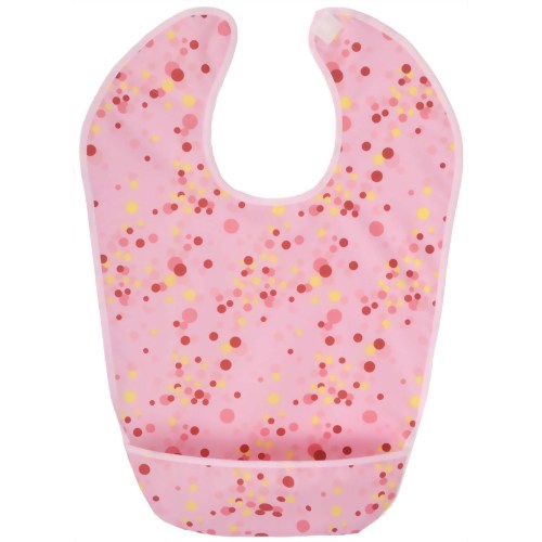 ハビナース ポケット付きハーフエプロン 水玉ピンク 【ピジョン】