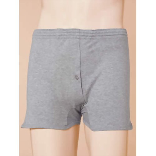 元気いきいき 軽失禁用吸水ニットトランクス(LL)杢グレー　【片倉工業】