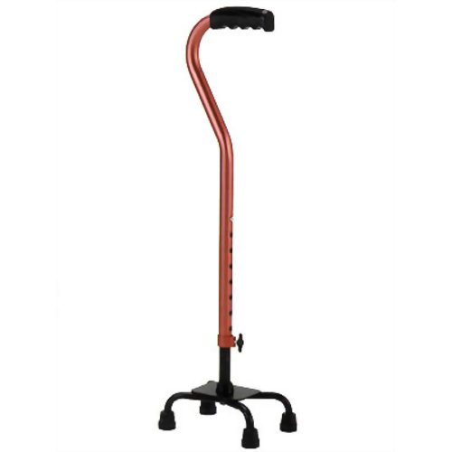 アルミ製4点支柱杖 OT-302 オレンジ　【マキライフテック】