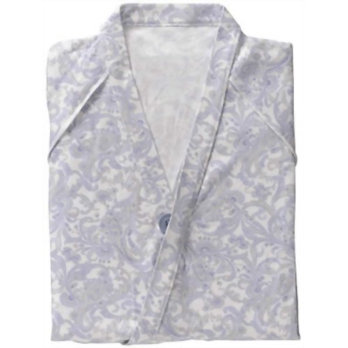 5075 ケアねまき(メリヤスタイプ) わき穴なし ペイズリーブルー L　【日本エンゼル】