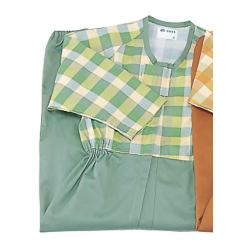 5738A コンビネーション フルオープン型 (プッシュホック式) オールシーズン ブロックグリーン M　【日本エンゼル】