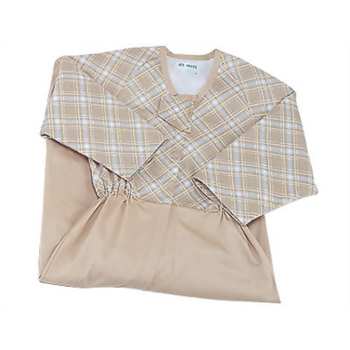 5738B コンビネーション フルオープン型 (プッシュホック式)冬物 ベージュ L　【日本エンゼル】