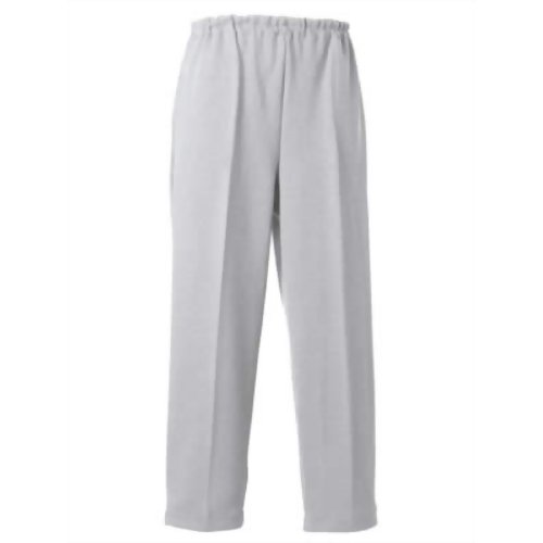 5112 スクエアニットストレートズボン グレー L　【日本エンゼル】