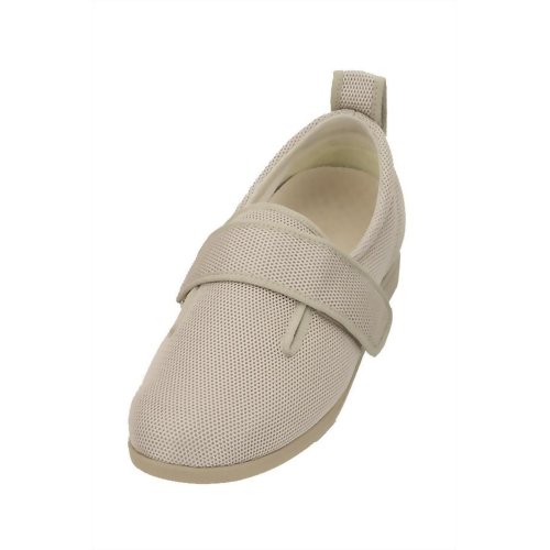 あゆみシューズ ダブルマジックII メッシュ ベージュ 1047 (左足用) LL 【徳武産業】