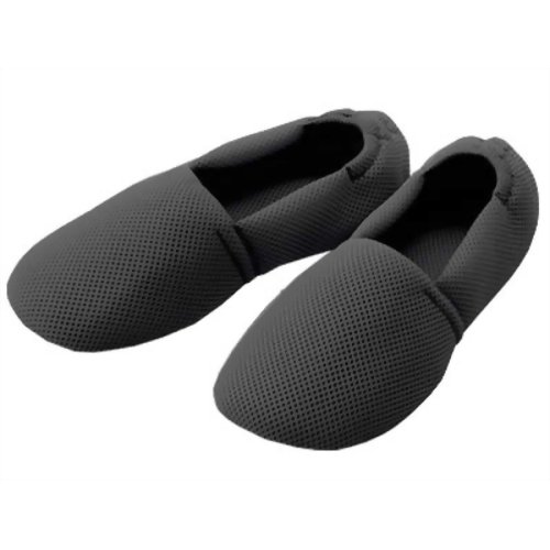 あゆみシューズ 室内履き エスパドメッシュブラック2024 LL 【徳武産業】