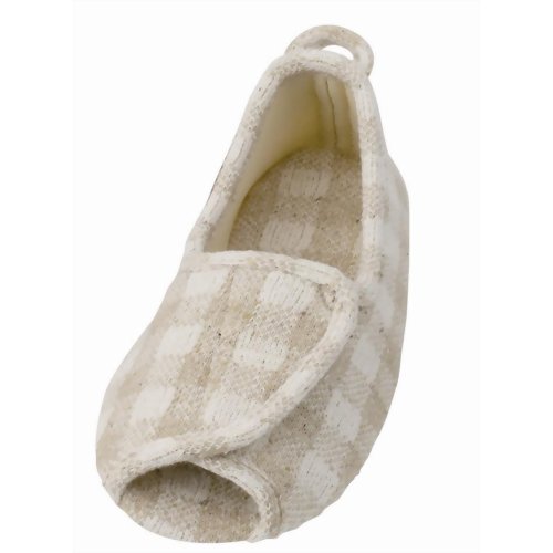 あゆみシューズ 室内用 エコオープン ベージュ 右足用 2227 M 【徳武産業】