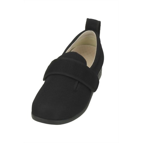 あゆみシューズ ダブルマジックII メッシュ 黒 1047 (右足用) 4L 【徳武産業】