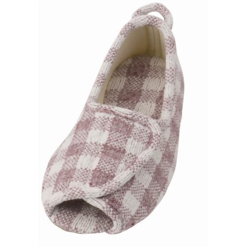 あゆみシューズ 室内用 エコオープン ピンク 左足用 2227 LL 【徳武産業】