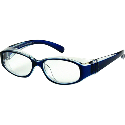 【花粉対策メガネ】スカッシー スマート2 キッズタイプ 8830-01 ブルー(花粉用メガネ)【名古屋眼鏡】