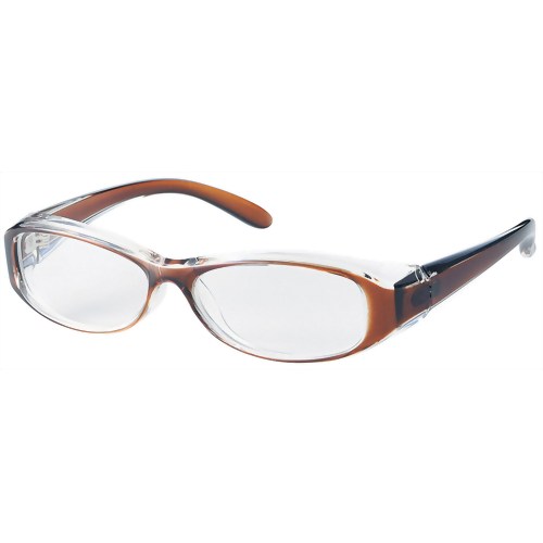 【花粉対策メガネ】スカッシー スマート スモールタイプ 8972-01ブラウン(花粉用メガネ) 【名古屋眼鏡】