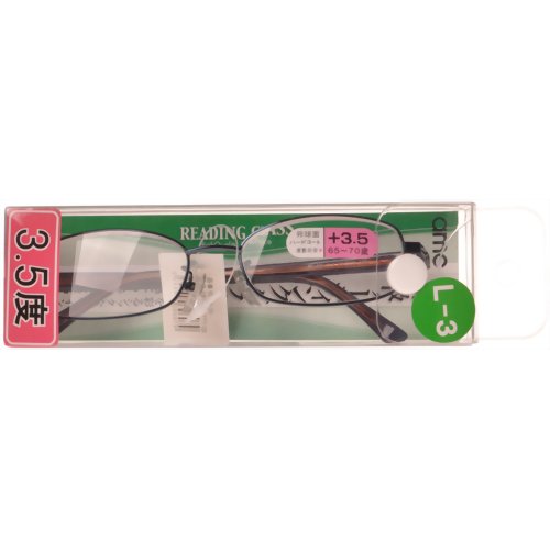 高級リーディンググラスDX3 RL-03-35 (3.5度) 【ジェーシー】