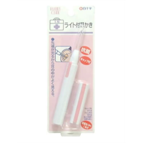 FC ライト付耳かき 【白十字】