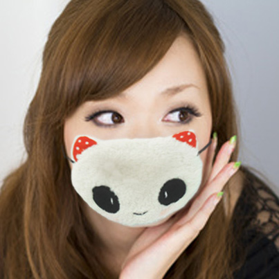 【花粉対策　花粉マスク】 【防寒マスク】★可愛い　モコモコ　パンダ　マスク★【10P17Apr13】