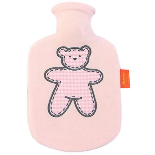 Fashy(ファシー) フリース湯たんぽ チャイルド くまアップリケ ピンク　【フリーマム】