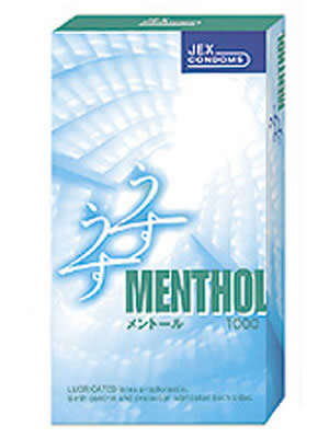 ゼリヤコート1000 うすうすメントールα 12個入り(コンドーム) 【ジェクス】
