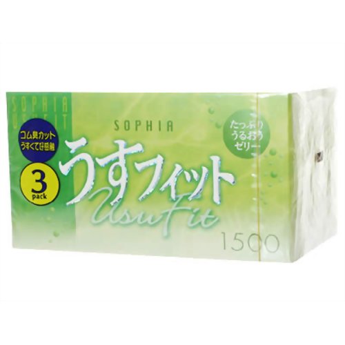 ソフィア うすフィット 1500 12個入り*3箱(コンドーム) 【不二ラテックス】