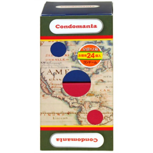 コンドマニア 24個入り(コンドーム) 【ジャパンメディカル】