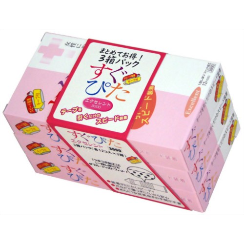 すぐぴた3000 12個入り*3箱(コンドーム) 【ジャパンメディカル】