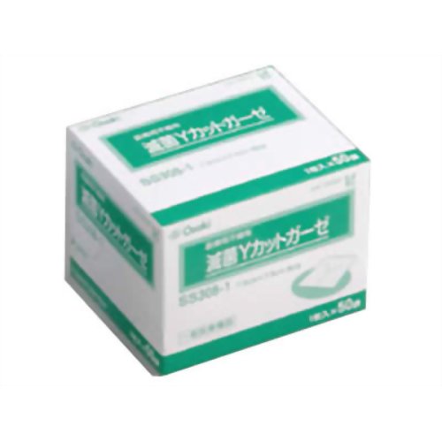 滅菌Yカットガーゼ SS308-1 50袋 【オオサキメディカル】